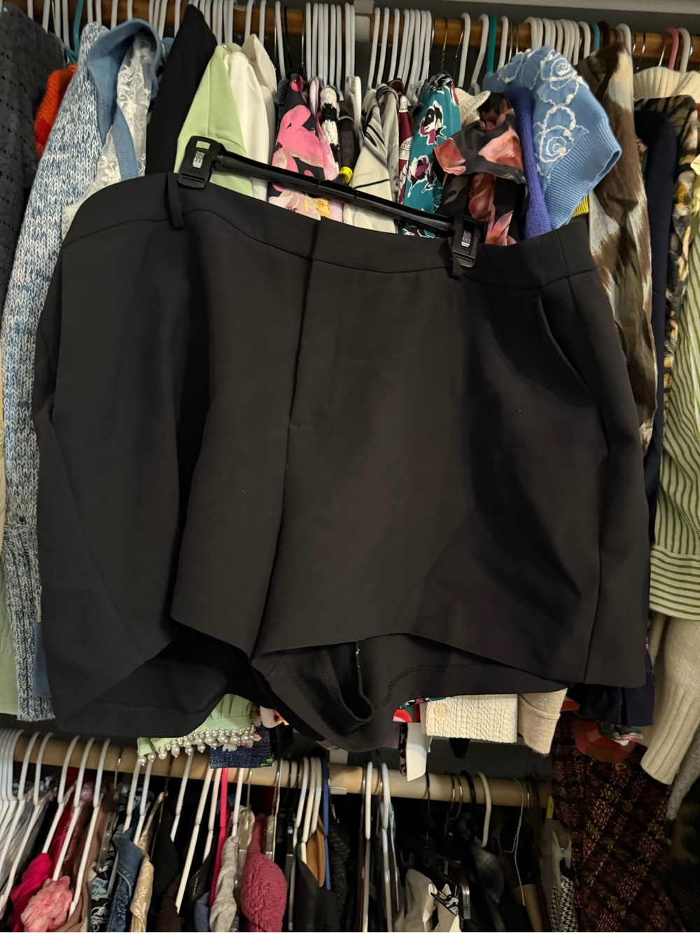 Eloquii Black High-Waist Shorts